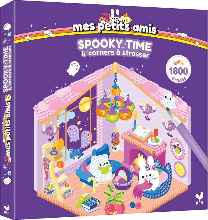 Couverture du livre « MES PETITS AMIS - SPOOKY TIME - 4 CORNERS A STRASSER », librairie Les Contes Infusés à Corte