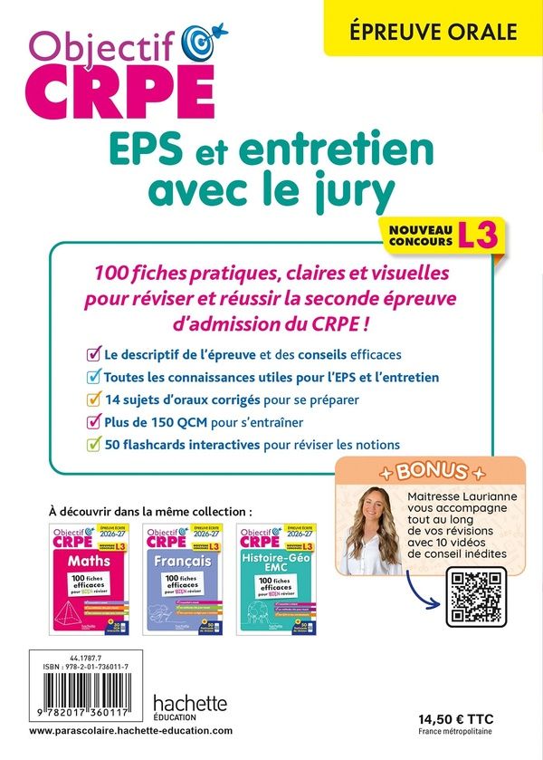 Quatrième de couverture de « EPS et entretien avec le jury »