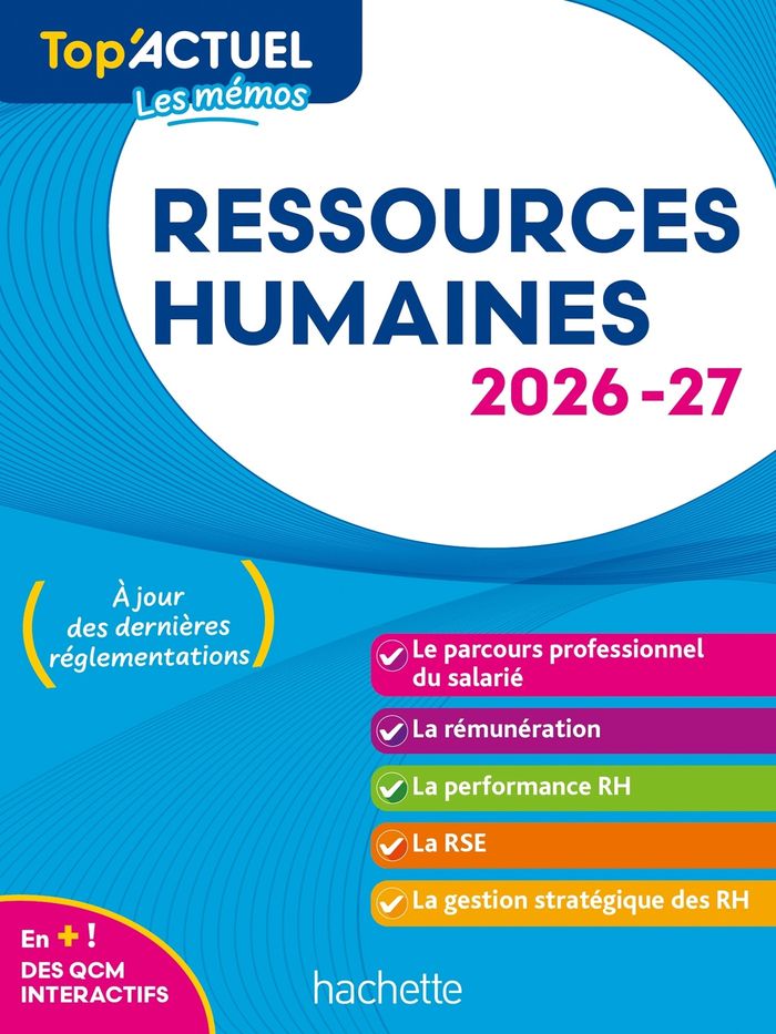 Couverture du livre « Ressources humaines 2026-27 » de Hamza Merabet, librairie Les Contes Infusés à Corte
