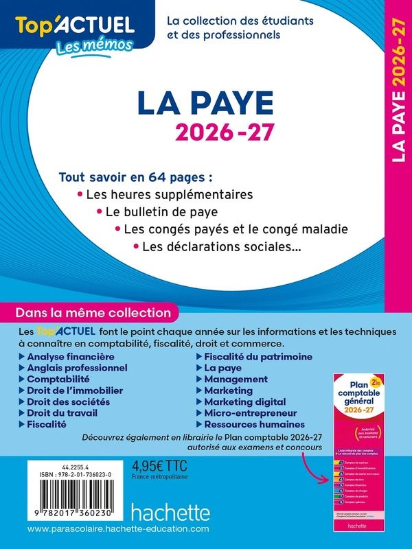 Quatrième de couverture de « La paye 2026-27 »