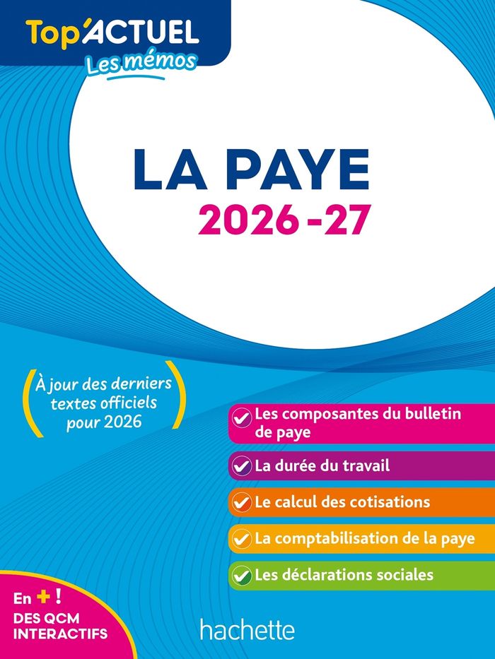 Couverture du livre « La paye 2026-27 » de Sabine Lestrade, librairie Les Contes Infusés à Corte