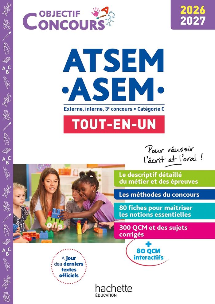 Couverture du livre « ATSEM-ASEM : externe, interne, 3e concours, catégorie C » de Françoise Gravouil, librairie Les Contes Infusés à Corte