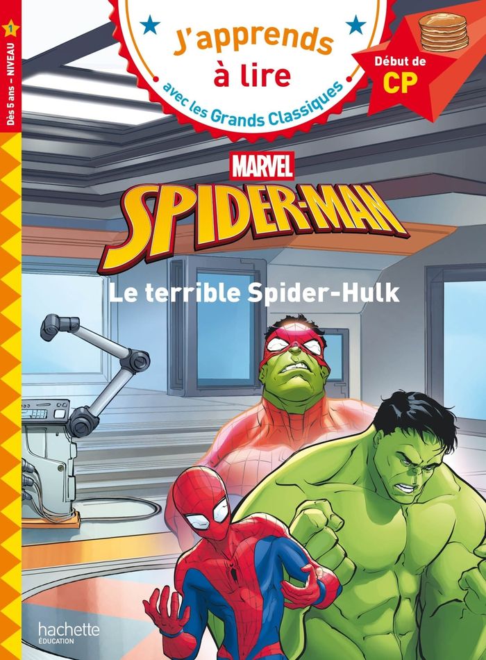 Couverture du livre « Le terrible Spider-Hulk, CP Niveau 1 » de Isabelle Albertin, librairie Les Contes Infusés à Corte