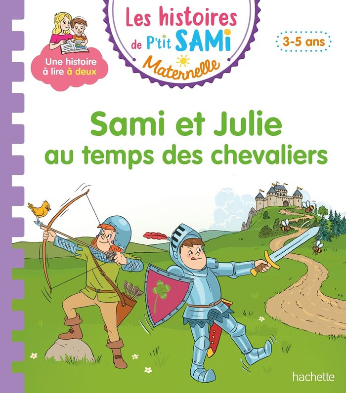 Couverture du livre « Sami et Julie au temps des chevaliers » de Sophie de Mullenheim, librairie Les Contes Infusés à Corte