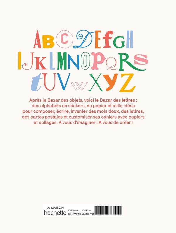 Quatrième de couverture de « LE BAZAR DES LETTRES »