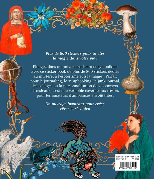 Quatrième de couverture de « STICKER TREASURY - MAGIQUE ET MYSTIQUE - 800 STICKERS »