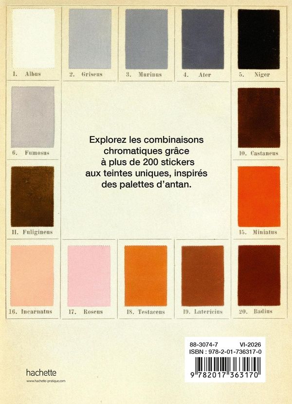 Quatrième de couverture de « STICKERS PALETTES DE COULEURS - PLUS DE 200 STICKERS A COLLER PARTOUT »