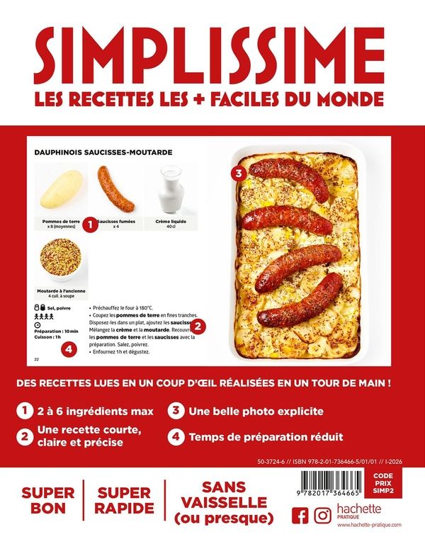 Quatrième de couverture de « Plats au four »