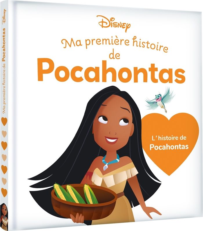 Couverture du livre « DISNEY BABY - MA PREMIERE HISTOIRE DE POCAHONTAS - L'HISTOIRE DU FILM », librairie Les Contes Infusés à Corte