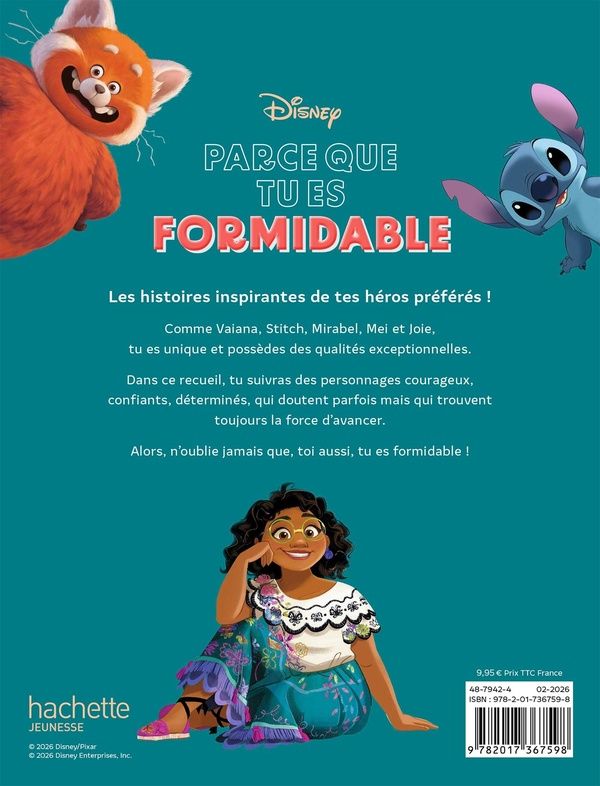 Quatrième de couverture de « Parce que tu es formidable »