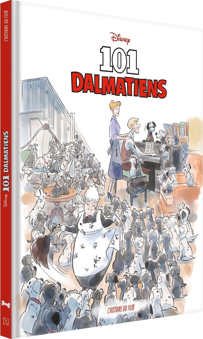 Couverture du livre « 101 dalmatiens, l'histoire du film » de Collectif, librairie Les Contes Infusés à Corte