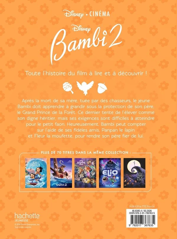 Quatrième de couverture de « Bambi 2 »