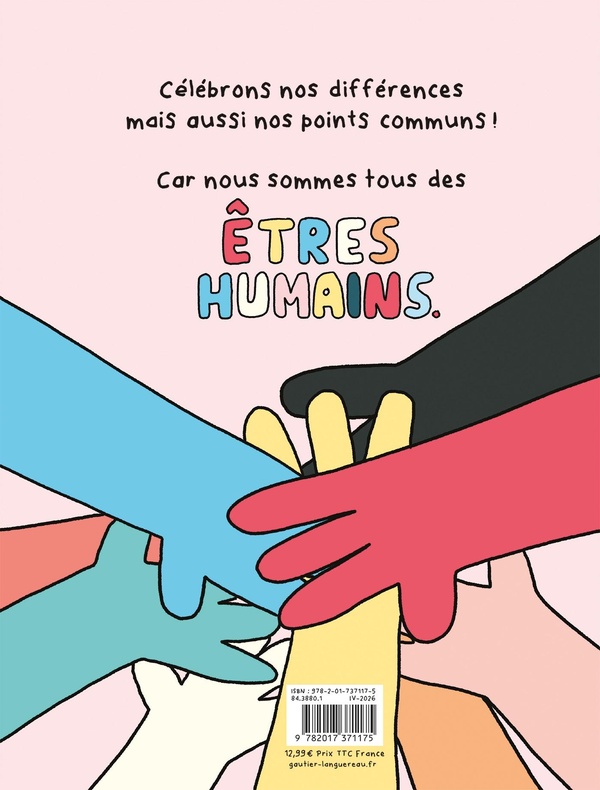 Quatrième de couverture de « Tous différents ! Tous uniques ! »