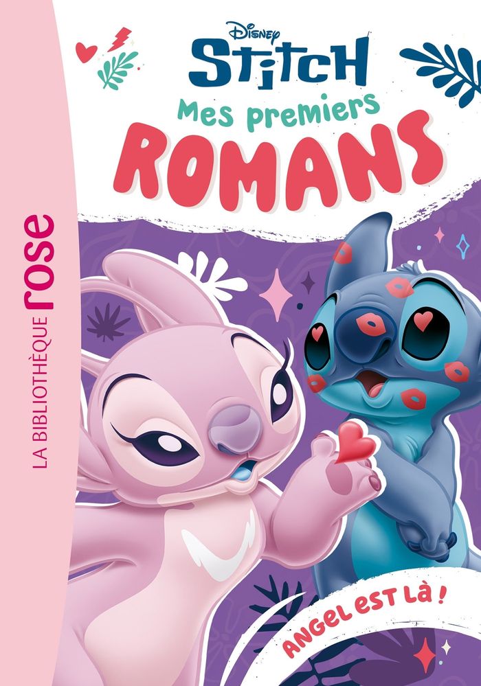 Couverture du livre « Mes premiers romans Stitch : Angel est là ! » de Disney, librairie Les Contes Infusés à Corte
