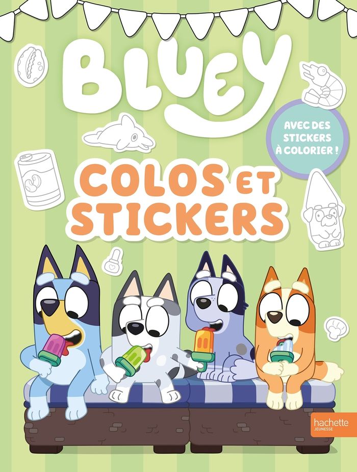 Couverture : BLUEY - COLOS ET STICKERS