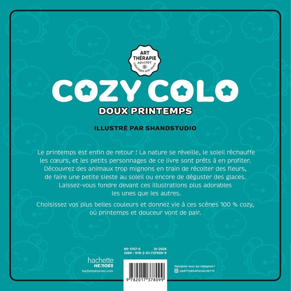 Quatrième de couverture de « COZY COLO - DOUX PRINTEMPS »
