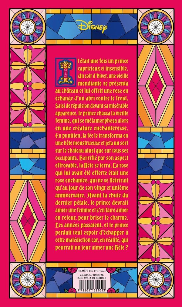 Quatrième de couverture de « LA BELLE ET LA BETE - LE GRIMOIRE - DISNEY PRINCESSES »