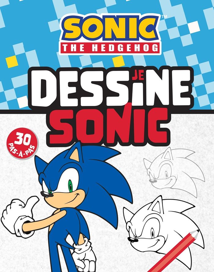 Couverture du livre « Je dessine Sonic » de Sega, librairie Les Contes Infusés à Corte