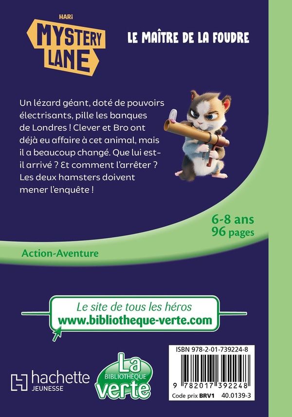 Quatrième de couverture de « MYSTERY LANE, TOME 18 - LE MAITRE DE LA FOUDRE »