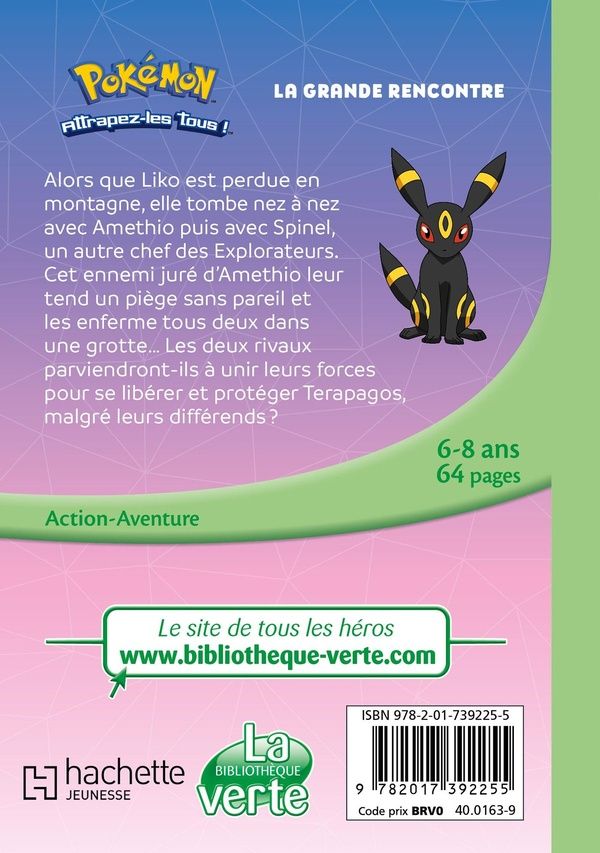Quatrième de couverture de « POKEMON LES HORIZONS - T19 - POKEMON LES HORIZONS, TOME 20 - LA GRANDE RENCONTRE »