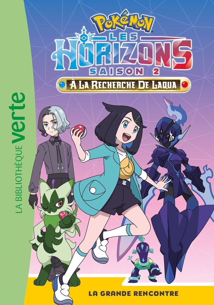 Couverture du livre « POKEMON LES HORIZONS - T19 - POKEMON LES HORIZONS, TOME 20 - LA GRANDE RENCONTRE », librairie Les Contes Infusés à Corte