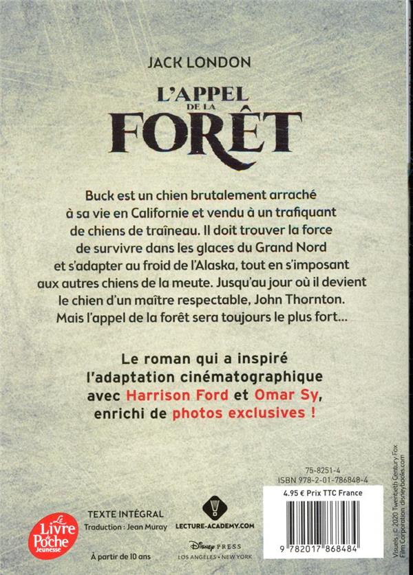 Quatrième de couverture de « L'appel de la forêt »