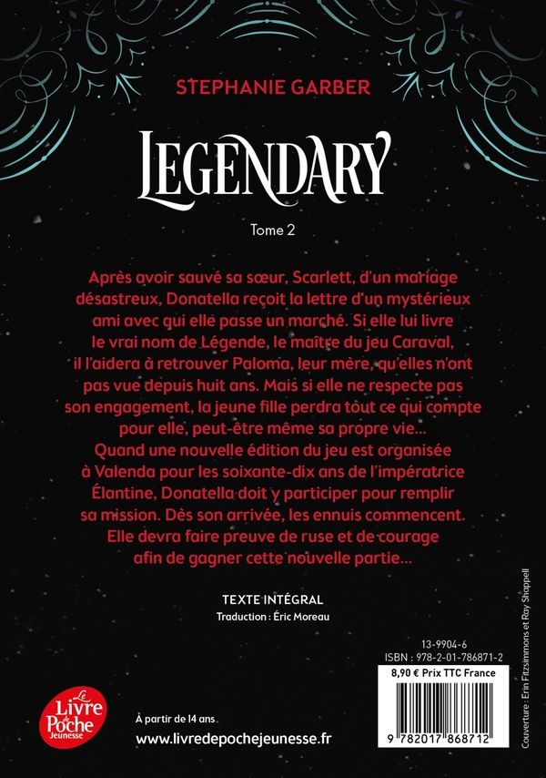 Quatrième de couverture de « CARAVAL - TOME 2 - LEGENDARY »