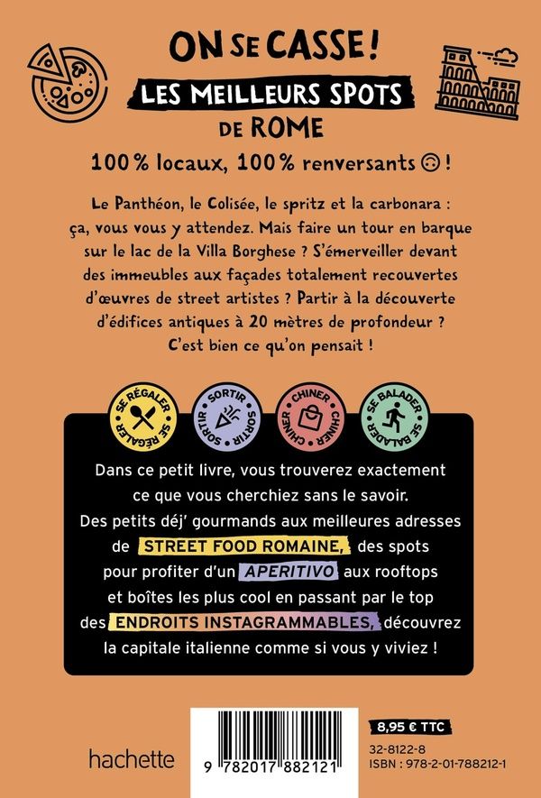 Quatrième de couverture de « Les meilleurs spots à Rome »