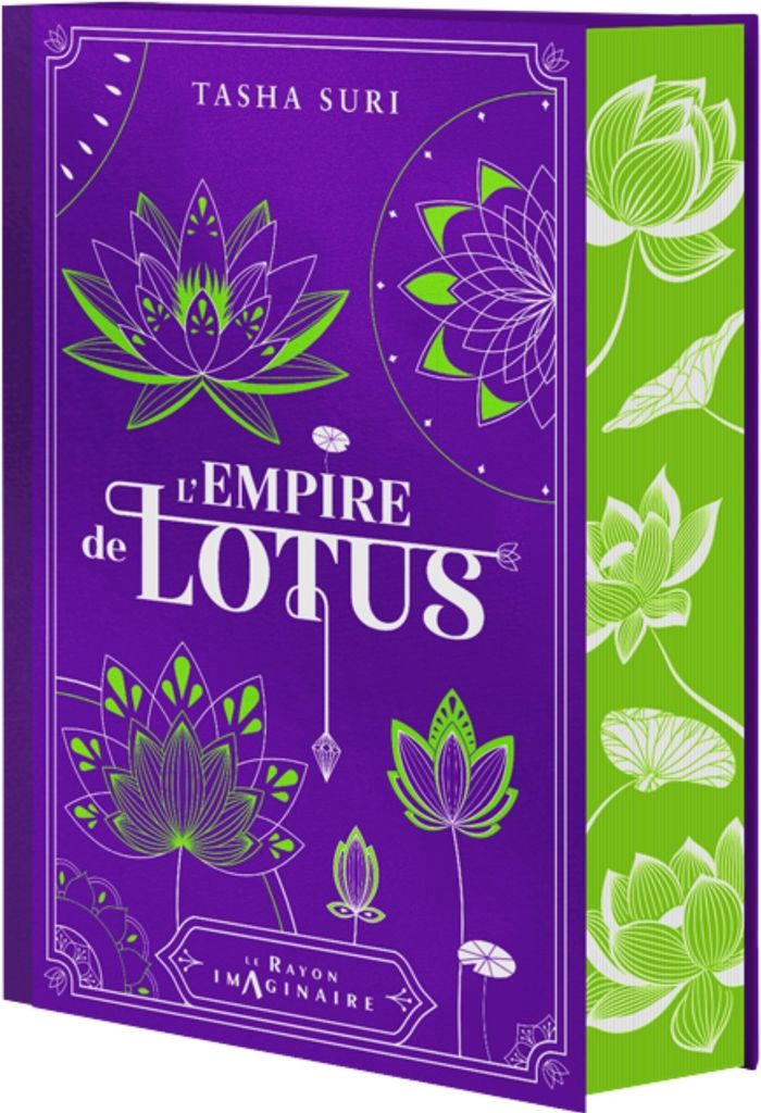 Couverture du livre « L'empire de lotus » de Tasha Suri, librairie Les Contes Infusés à Corte