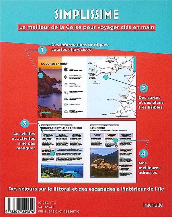Quatrième de couverture de « CORSE GUIDE SIMPLISSIME »