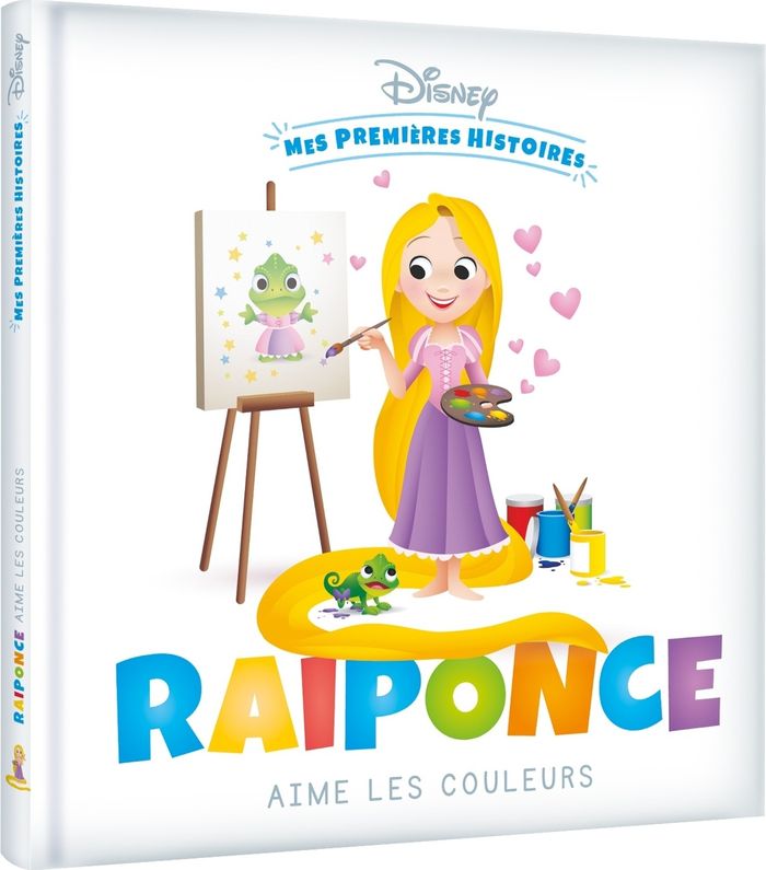 Couverture du livre « DISNEY - MES PREMIERES HISTOIRES - RAIPONCE AIME LES COULEURS » de Xxx, librairie Les Contes Infusés à Corte