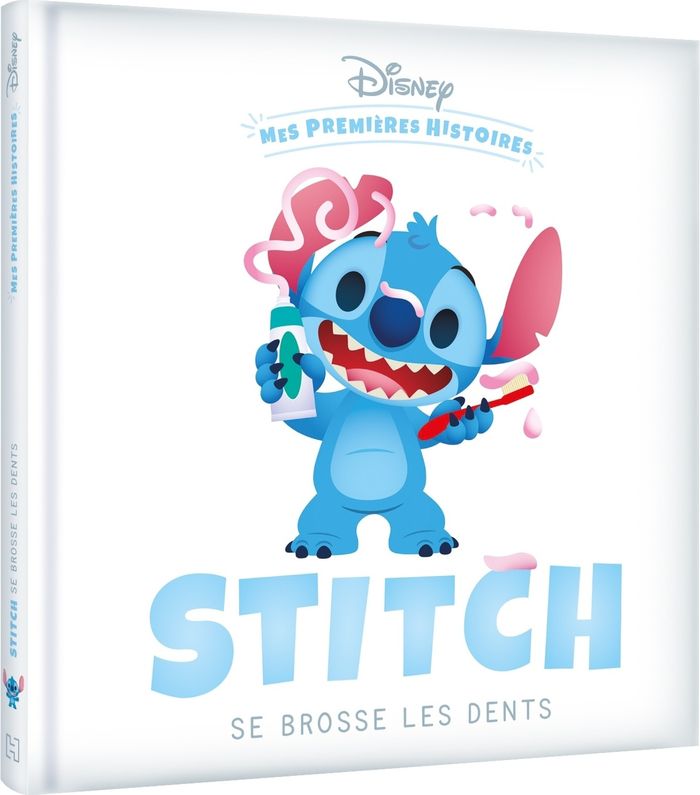 Couverture du livre « DISNEY - MES PREMIERES HISTOIRES - STITCH SE BROSSE LES DENTS », librairie Les Contes Infusés à Corte