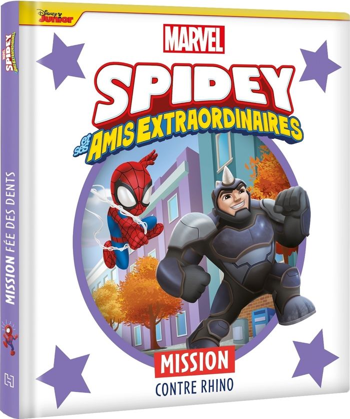 Couverture du livre « Mission contre Rhino » de Marvel comics, librairie Les Contes Infusés à Corte