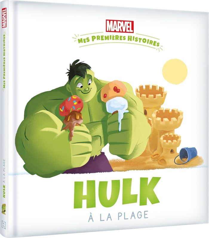 Couverture du livre « MARVEL - MES PREMIERES HISTOIRES - HULK A LA PLAGE », librairie Les Contes Infusés à Corte