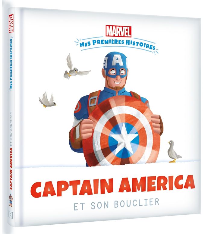 Couverture du livre « MARVEL - MES PREMIERES HISTOIRES - CAPTAIN AMERICA ET SON BOUCLIER », librairie Les Contes Infusés à Corte