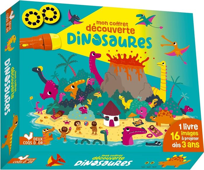Couverture du livre « Mon coffret découverte dinosaures » de Collectif, librairie Les Contes Infusés à Corte