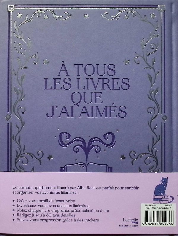 Quatrième de couverture de « CARNET DE LECTURES - NOUVELLE EDITION AUGMENTEE - UN CARNET PERSONNALISABLE POUR TOUS LES BOOKLOVERS »
