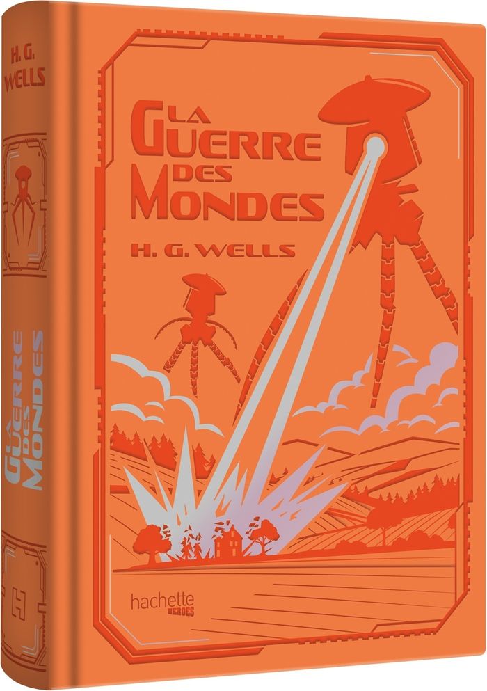 Couverture du livre « La guerre des mondes » de H. G. Wells, librairie Les Contes Infusés à Corte