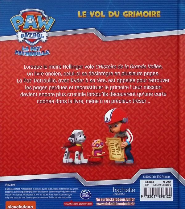 Quatrième de couverture de « Le vol du grimoire »
