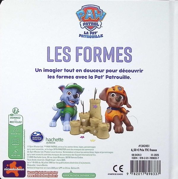 Quatrième de couverture de « Les formes »