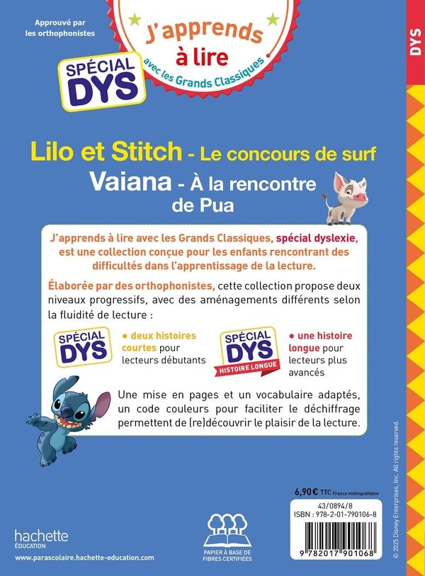 Quatrième de couverture de « Lilo et Stitch : le concours de surf »