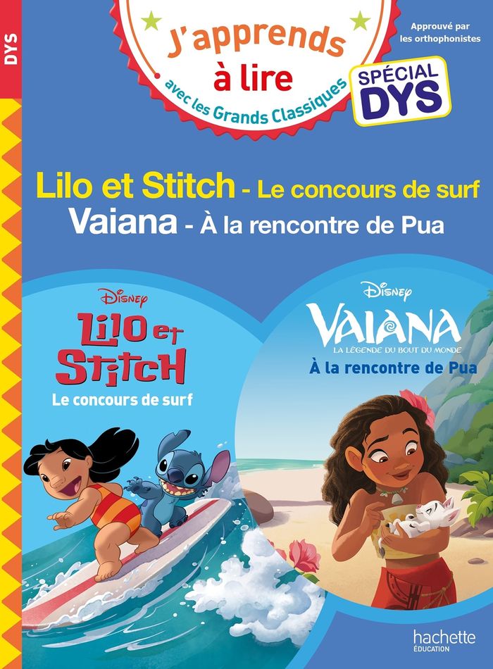 Couverture du livre « Lilo et Stitch : le concours de surf » de Isabelle Albertin, librairie Les Contes Infusés à Corte