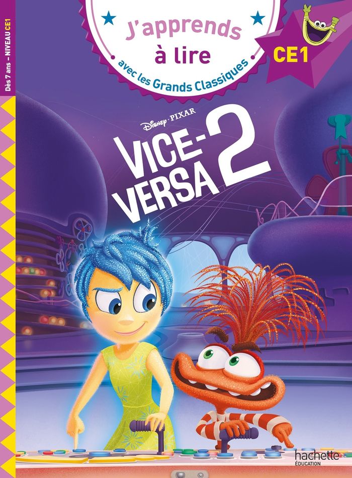Couverture du livre « Vice-versa 2 » de Disney.Pixar, librairie Les Contes Infusés à Corte