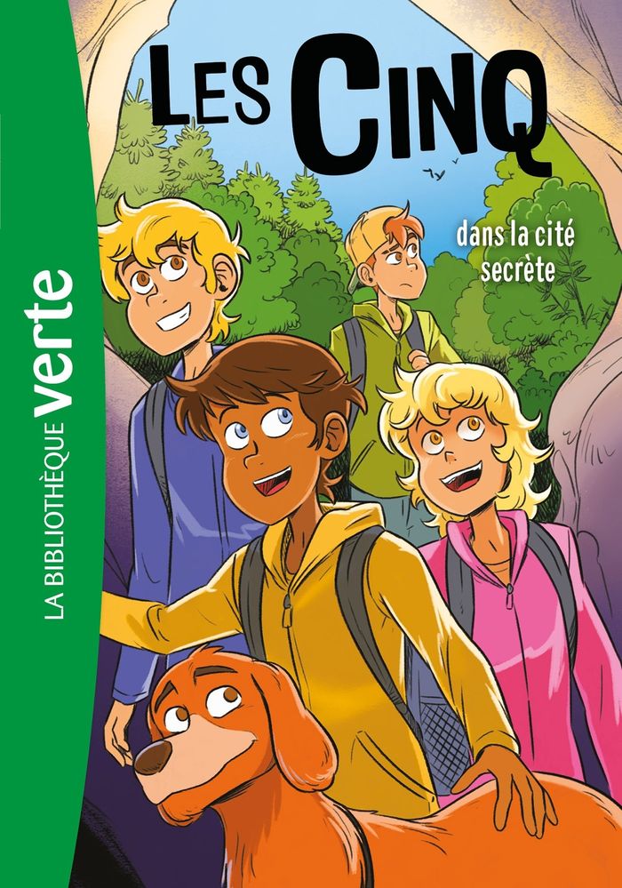 Couverture du livre « LE CLUB DES CINQ - LES CINQ (NOUVELLE EDITION), TOME 45 - LES CINQ ET LA CITE SECRETE », librairie Les Contes Infusés à Corte