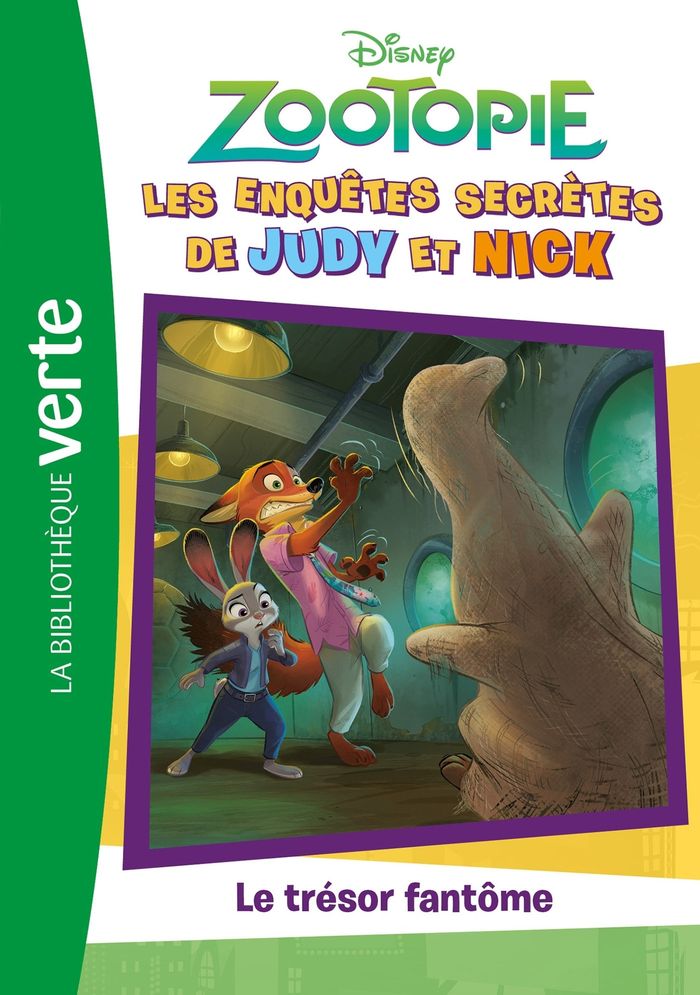 Couverture du livre « ZOOTOPIE : LES ENQUETES SECRETES DE JUDY ET NICK, TOME 02 - LE TRESOR FANTOME » de Walt Disney Company, librairie Les Contes Infusés à Corte