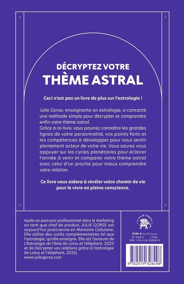 Quatrième de couverture de « Décryptez votre thème astral »