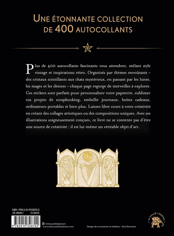 Quatrième de couverture de « STICKERS MYSTIQUES »