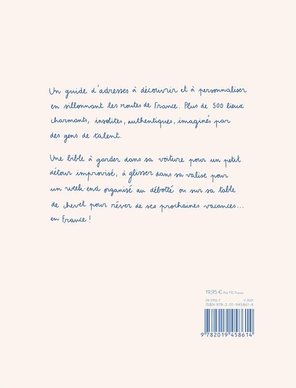 Quatrième de couverture de « France : carnet d'adresses, de notes et d'activités du voyageur parisien »