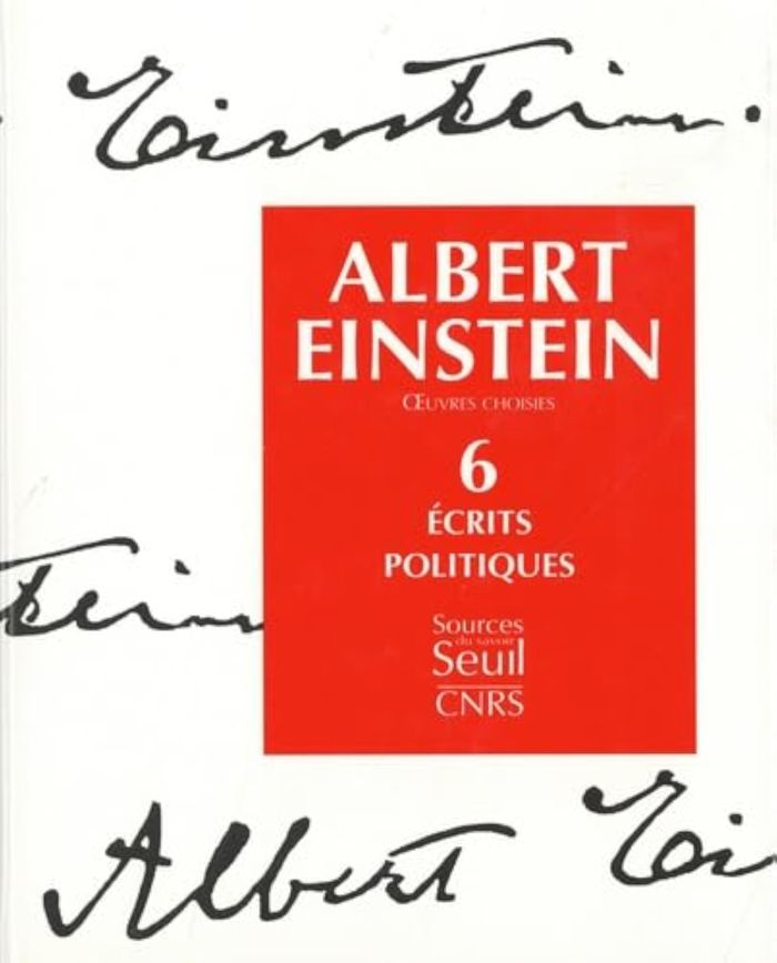 Couverture du livre « OEUVRES CHOISIES - ECRITS POLITIQUES » de Albert Einstein, librairie Les Contes Infusés à Corte