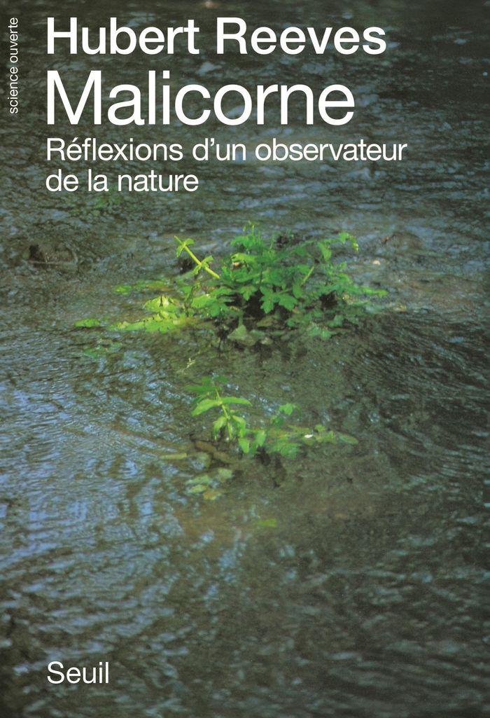 Couverture du livre « MALICORNE. REFLEXIONS D'UN OBSERVATEUR DE LA NATURE » de Hubert Reeves, librairie Les Contes Infusés à Corte